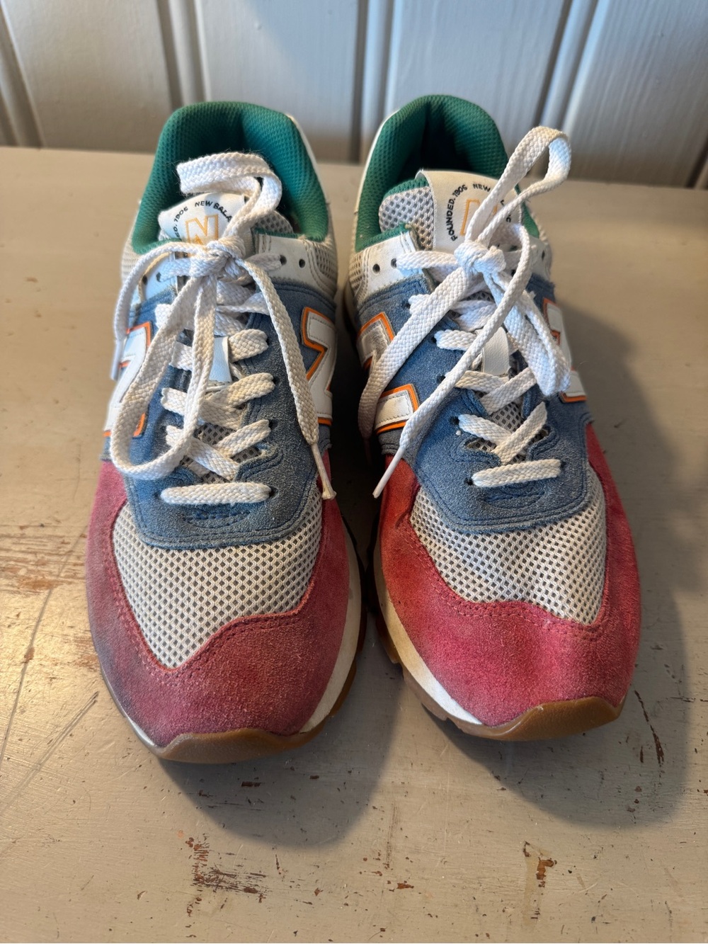 New Balance 574 Rugged Multicolor Sneakers Mens Size 9 read info - Picture 9 of 12